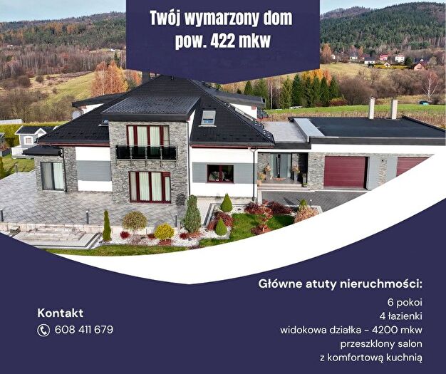 Dom 6-pokojowy na sprzedaż, Gilowice
