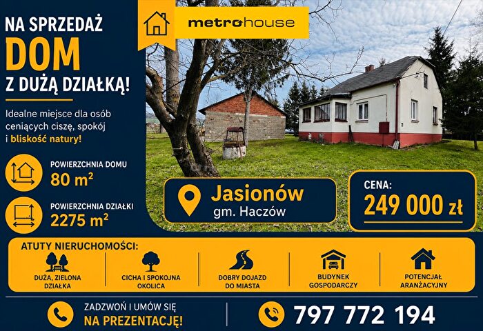 Dom 2-pokojowy na sprzedaż, Jasionów