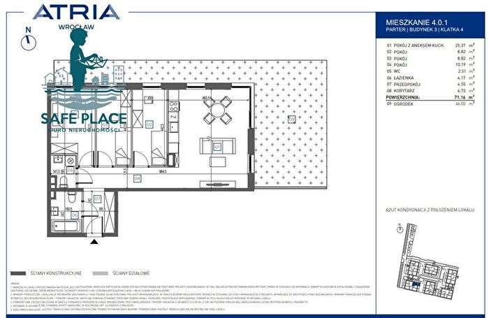Mieszkanie 4-pokojowe na sprzedaż, Wrocław – aleja Architektów