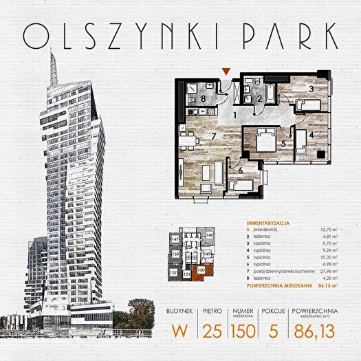Mieszkanie 5-pokojowe na sprzedaż, Rzeszów – Szopena