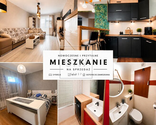 Mieszkanie 3-pokojowe na sprzedaż, Sucha