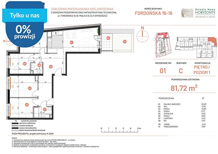 Mieszkanie 5-pokojowe na sprzedaż, Bydgoszcz – Fordońska