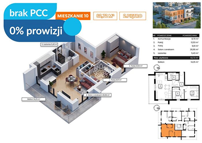 Mieszkanie 3-pokojowe na sprzedaż, Bydgoszcz – Łomżyńska