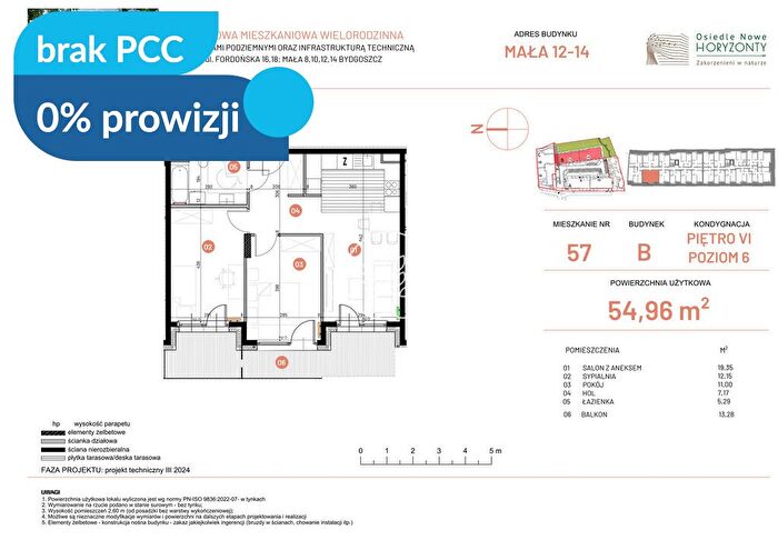 Mieszkanie 3-pokojowe na sprzedaż, Bydgoszcz – Fordońska