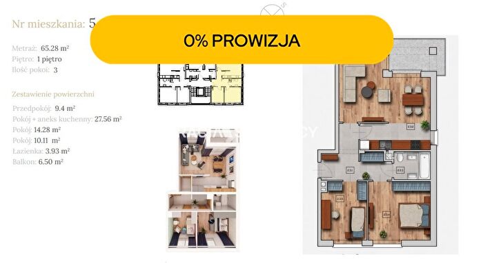 Mieszkanie 3-pokojowe na sprzedaż, Czarnochowice – Dębowa
