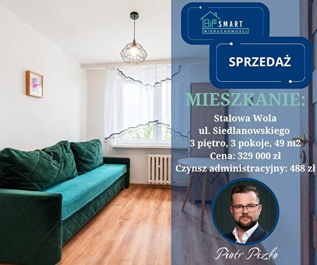 Mieszkanie 3-pokojowe na sprzedaż, Stalowa Wola