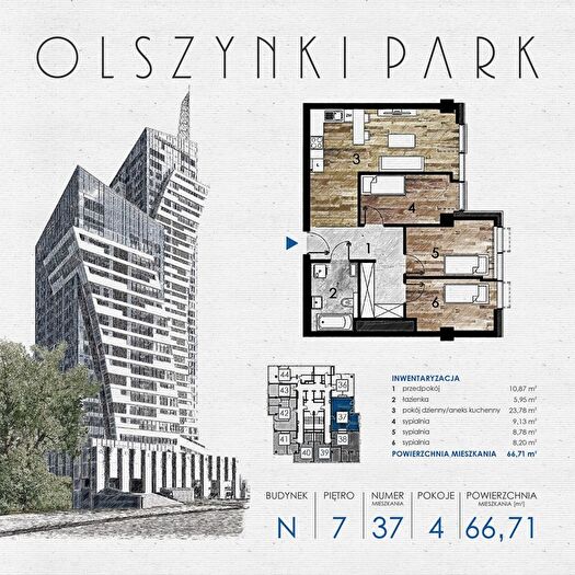 Mieszkanie 4-pokojowe na sprzedaż, Rzeszów – Szopena