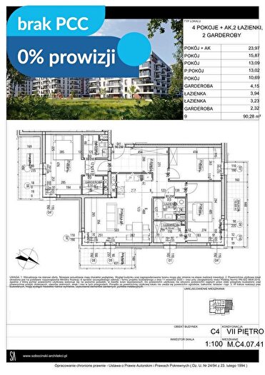 Mieszkanie 4-pokojowe na sprzedaż, Bydgoszcz – Fordońska