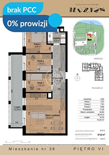 Mieszkanie 4-pokojowe na sprzedaż, Bydgoszcz – Nastrojowa