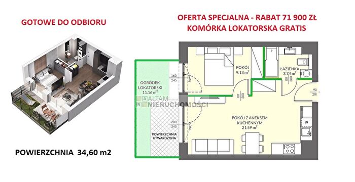 Mieszkanie 2-pokojowe na sprzedaż, Kraków