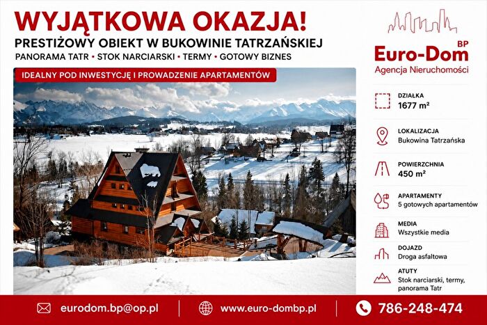Dom 3-pokojowy na sprzedaż, Bukowina Tatrzańska