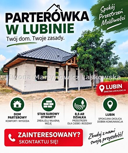 Dom 4-pokojowy na sprzedaż, Lubin