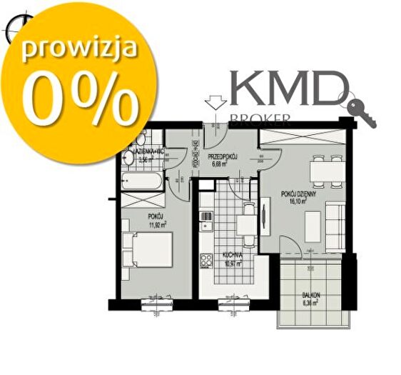 Mieszkanie 2-pokojowe na sprzedaż, Lublin – Wyścigowa