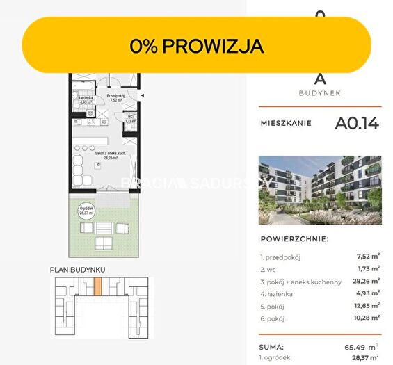 Mieszkanie 3-pokojowe na sprzedaż, Kraków – Tadeusza Śliwiaka