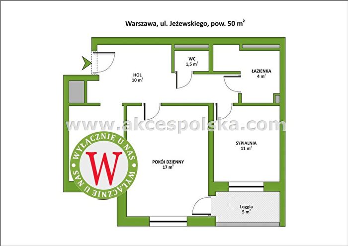 Mieszkanie 2-pokojowe do wynajęcia, Warszawa – Kazimierza Jeżewskiego