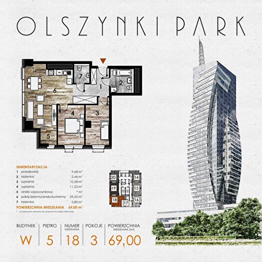 Mieszkanie 3-pokojowe na sprzedaż, Rzeszów – Szopena