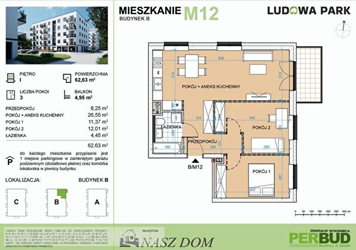 Mieszkanie 3-pokojowe na sprzedaż, Zielona Góra