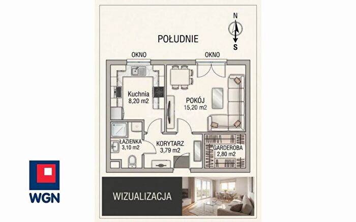 Mieszkanie 1-pokojowe na sprzedaż, Mielec