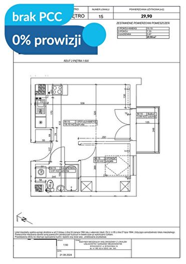 Mieszkanie 1-pokojowe na sprzedaż, Bydgoszcz – Bydgoska