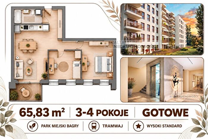 Mieszkanie 3-pokojowe na sprzedaż, Kraków