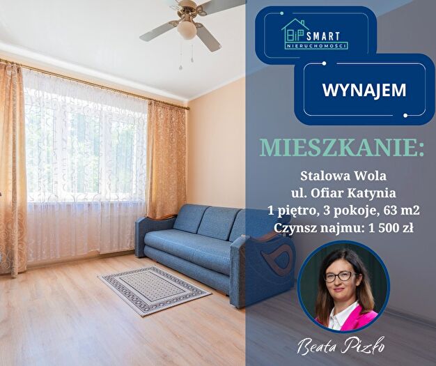 Mieszkanie 3-pokojowe do wynajęcia, Stalowa Wola