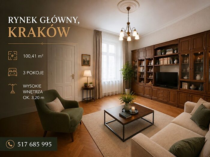 Mieszkanie 3-pokojowe na sprzedaż, Kraków – Rynek Główny