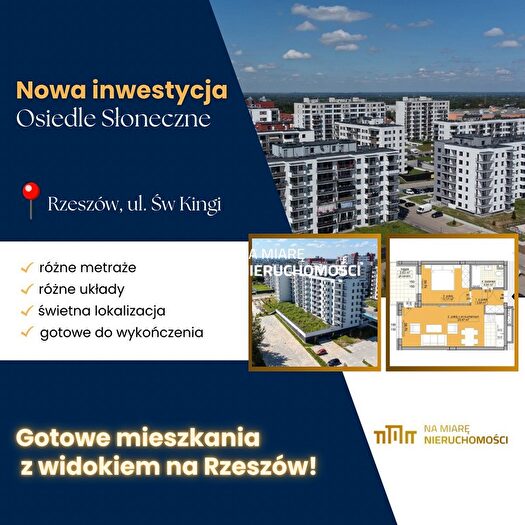 Mieszkanie 3-pokojowe na sprzedaż, Rzeszów – Świętej Kingi