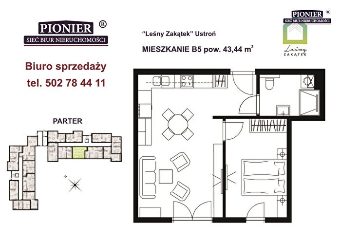 Mieszkanie 2-pokojowe na sprzedaż, Ustroń