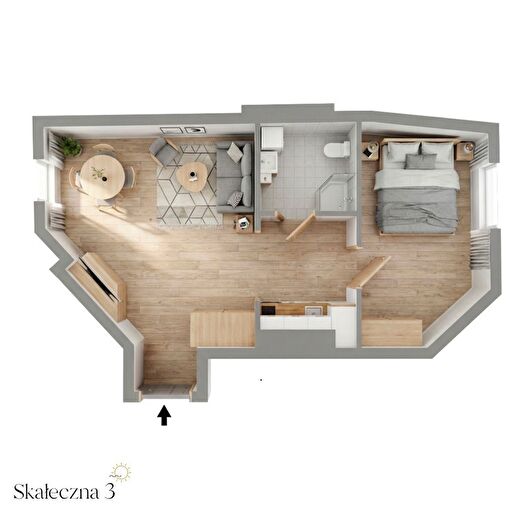 Mieszkanie 2-pokojowe na sprzedaż, Kraków – Skałeczna /