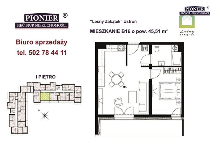 Mieszkanie 2-pokojowe na sprzedaż, Ustroń