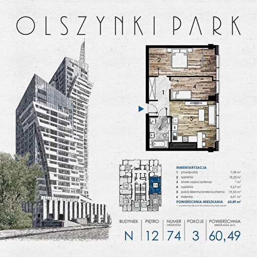 Mieszkanie 3-pokojowe na sprzedaż, Rzeszów – Szopena