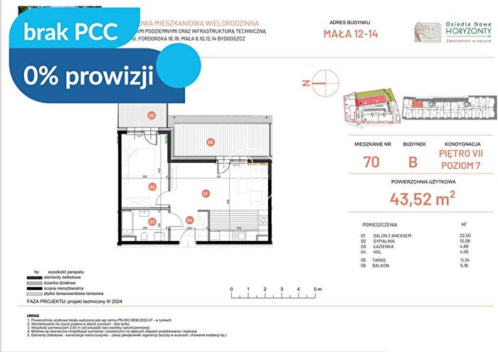 Mieszkanie 2-pokojowe na sprzedaż, Bydgoszcz – Fordońska