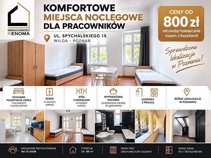 Mieszkanie 3-pokojowe do wynajęcia, Poznań – Jana Spychalskiego