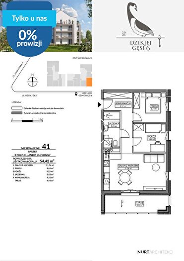 Mieszkanie 3-pokojowe na sprzedaż, Osielsko