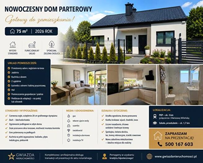 Dom 3-pokojowy na sprzedaż, Michałów