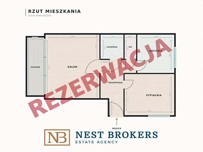 Mieszkanie 2-pokojowe na sprzedaż, Kraków – Barbary
