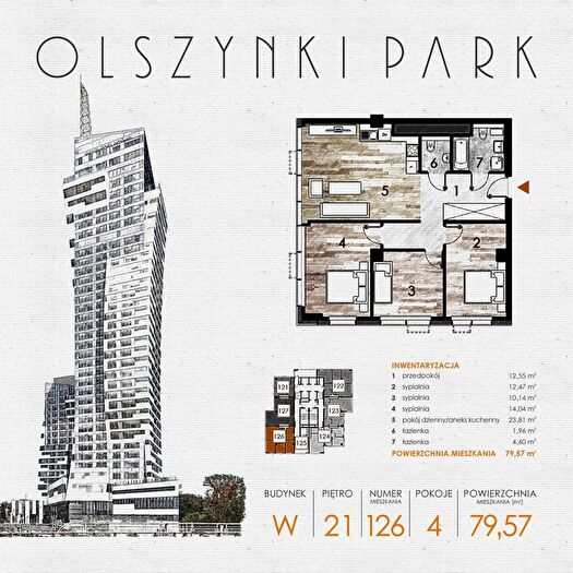 Mieszkanie 4-pokojowe na sprzedaż, Rzeszów – Szopena