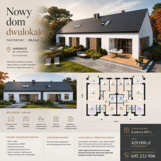 Dom 4-pokojowy na sprzedaż, Janowice