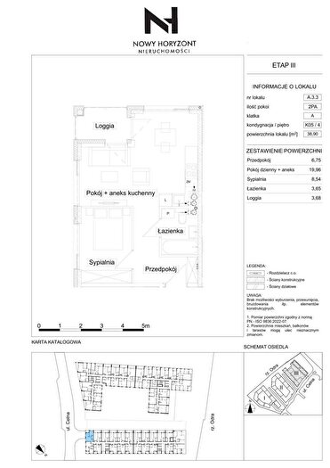 Mieszkanie 2-pokojowe na sprzedaż, Szczecin – Celna