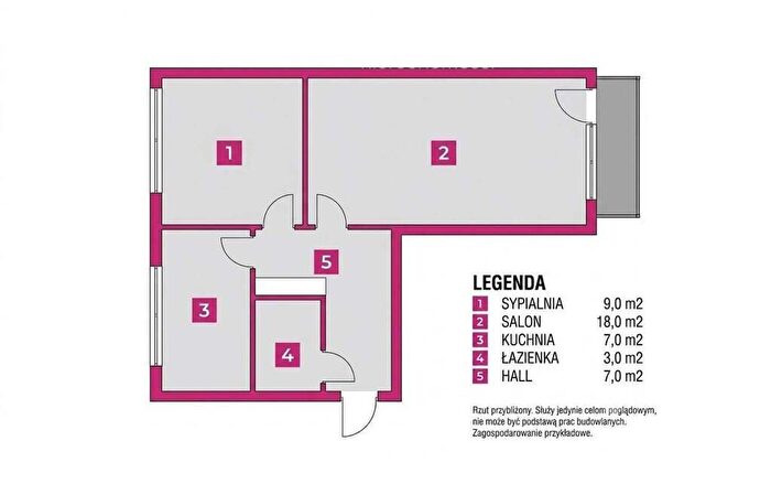 Mieszkanie 2-pokojowe na sprzedaż, Łódź – Wojciecha Gersona