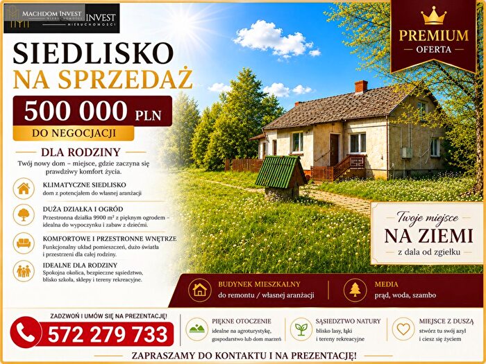 Dom 4-pokojowy na sprzedaż, Obórki