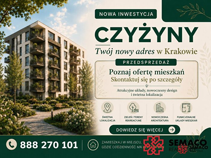 Mieszkanie 4-pokojowe na sprzedaż, Kraków – Bp. Piotra Tomickiego