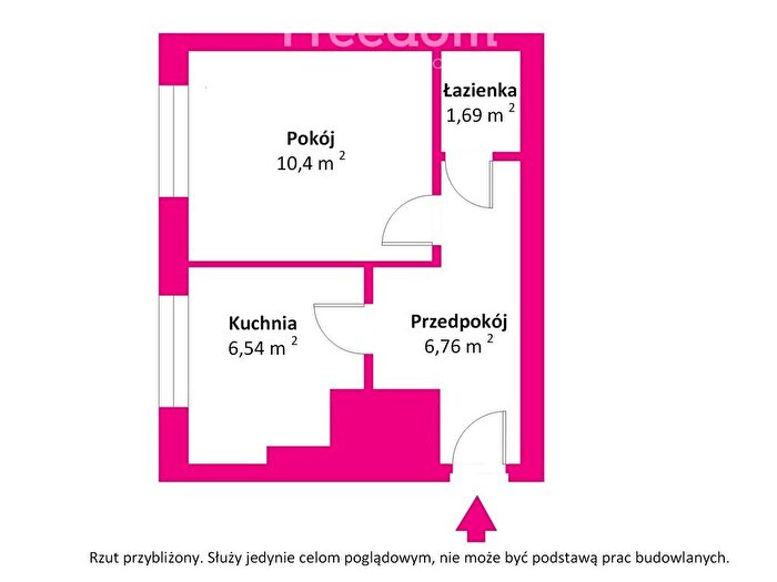 Mieszkanie 1-pokojowe na sprzedaż, Ełk