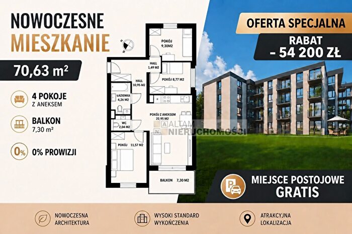 Mieszkanie 4-pokojowe na sprzedaż, Kraków
