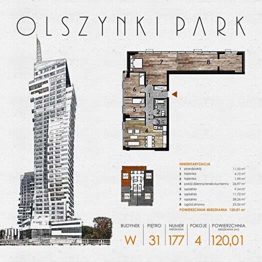 Mieszkanie 4-pokojowe na sprzedaż, Rzeszów – Szopena