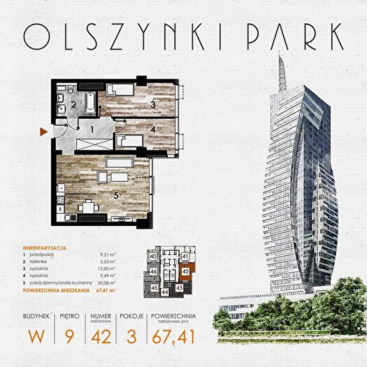 Mieszkanie 3-pokojowe na sprzedaż, Rzeszów – Szopena
