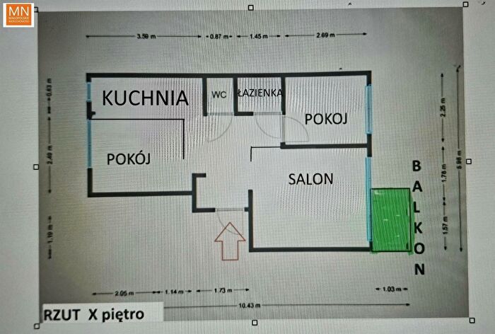 Mieszkanie 3-pokojowe na sprzedaż, Kraków – Na Błonie