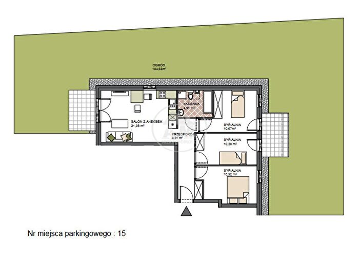 Mieszkanie 4-pokojowe na sprzedaż, Święta Katarzyna