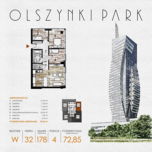Mieszkanie 4-pokojowe na sprzedaż, Rzeszów – Szopena