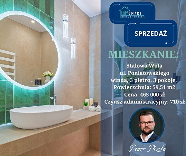 Mieszkanie 3-pokojowe na sprzedaż, Stalowa Wola